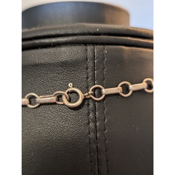 Navajo Native American Sterling B.J. Guerro Spiny Oyster Necklace & Earrings Set - Picture 7 of 11